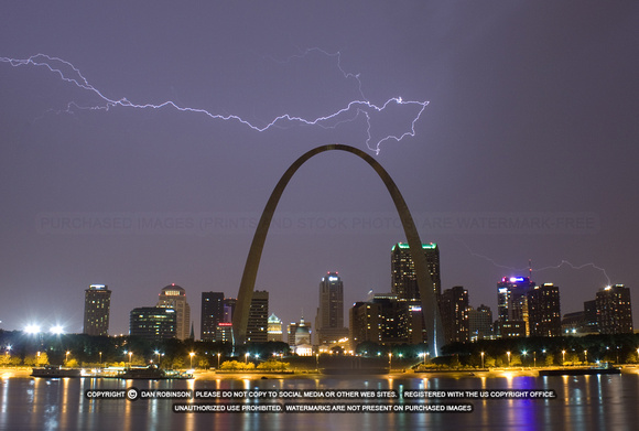Lightning over St. Louis